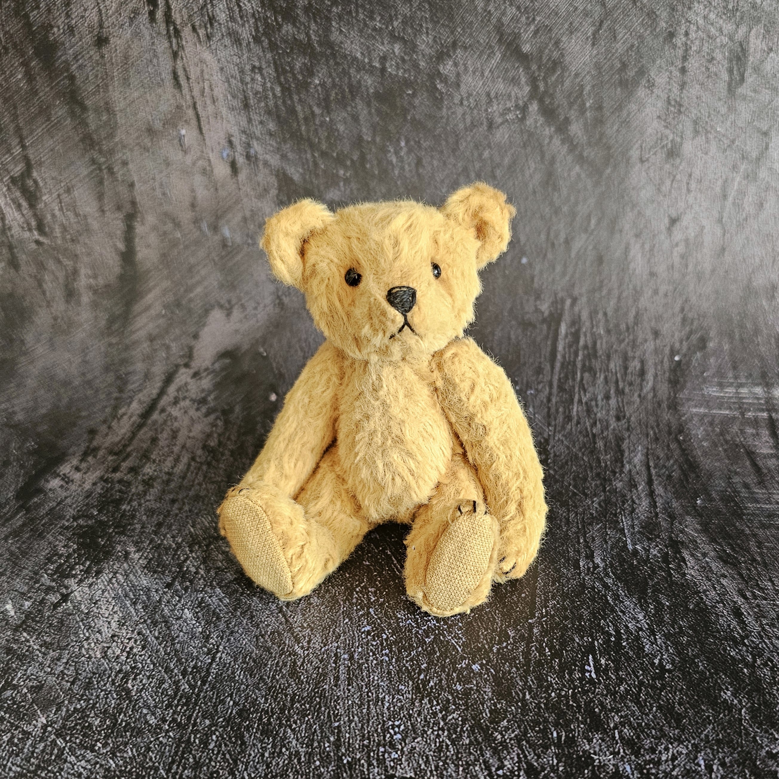 Bastien: a handmade viscose teddy bear