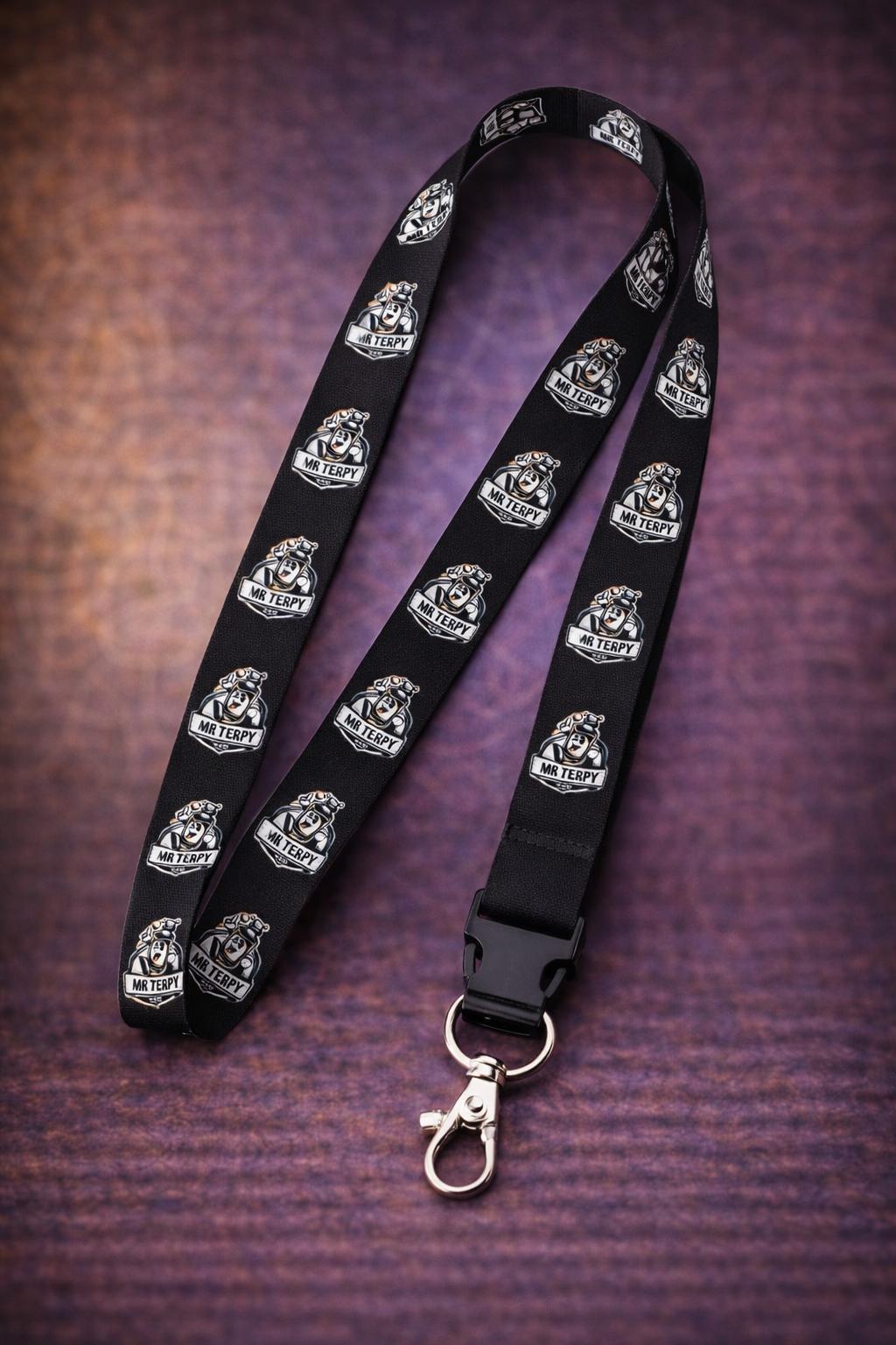 Printed Black Lanyard