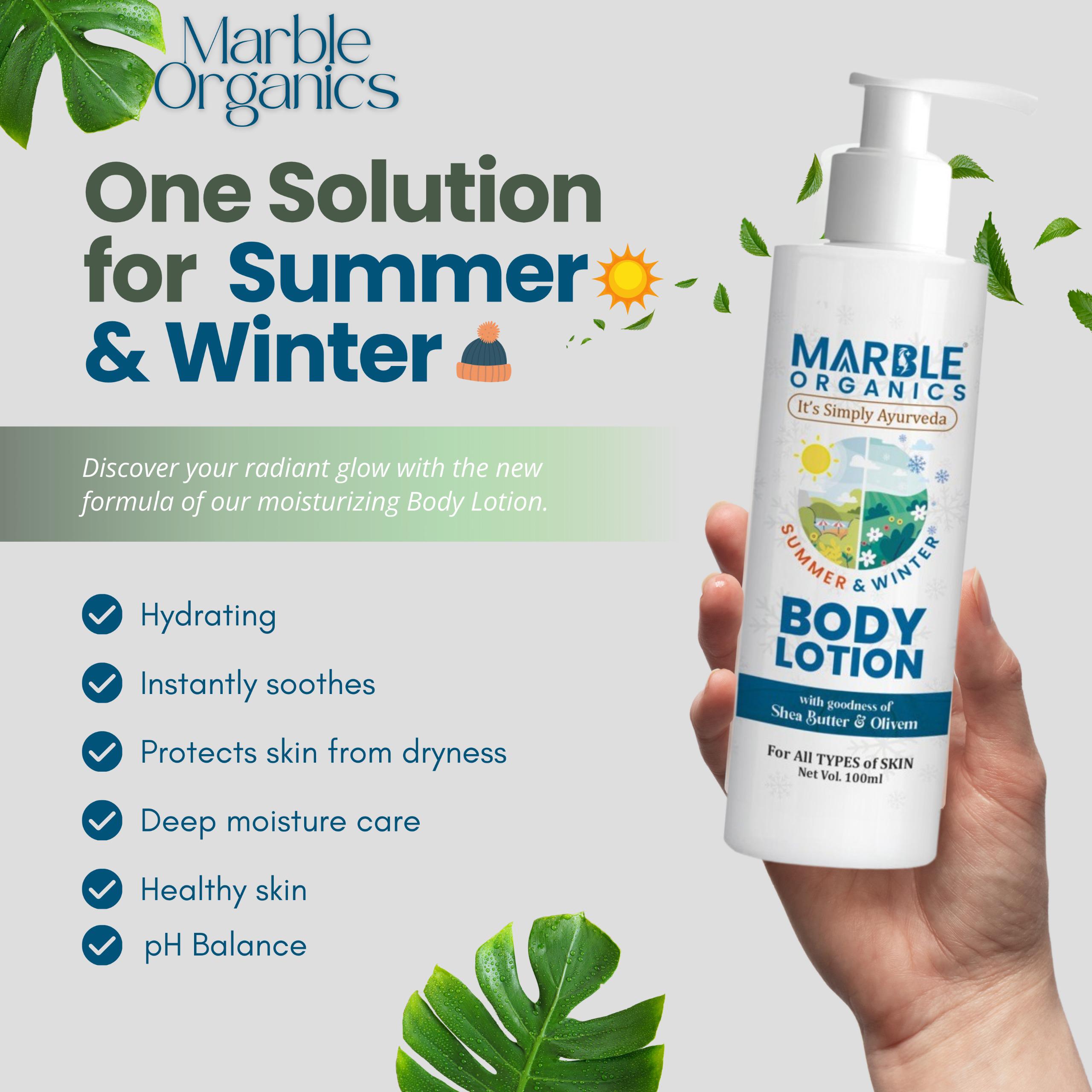 Maarble Organics- Body Lotion (Summer & Winter)