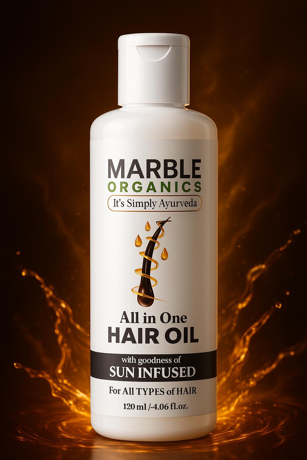 Maarble Organics- Hair Treatment All in One- Hair Oil