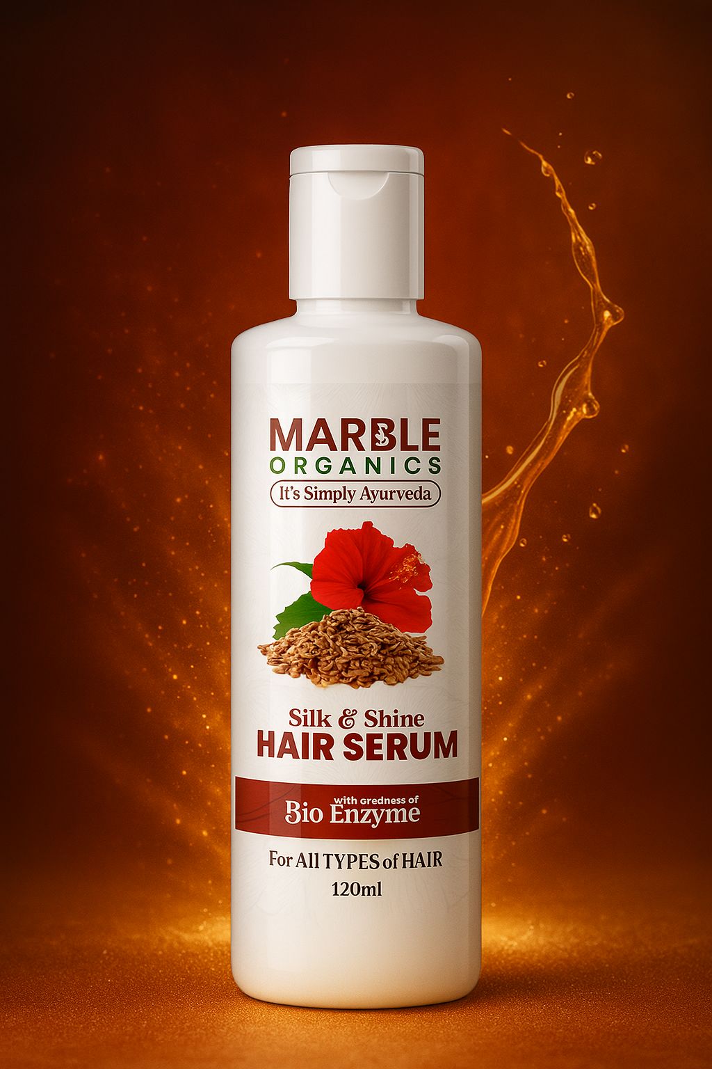 Maarble Organics- Hair Smoothening Rose Serum 