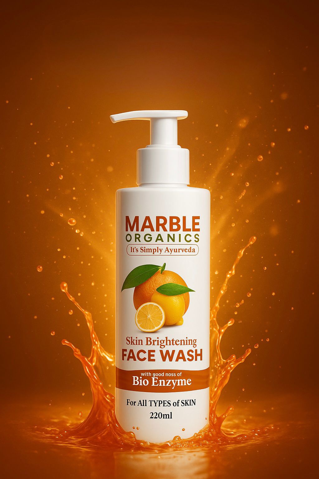 Maarble Organics- Skin Treatment Face Wash (Orange)