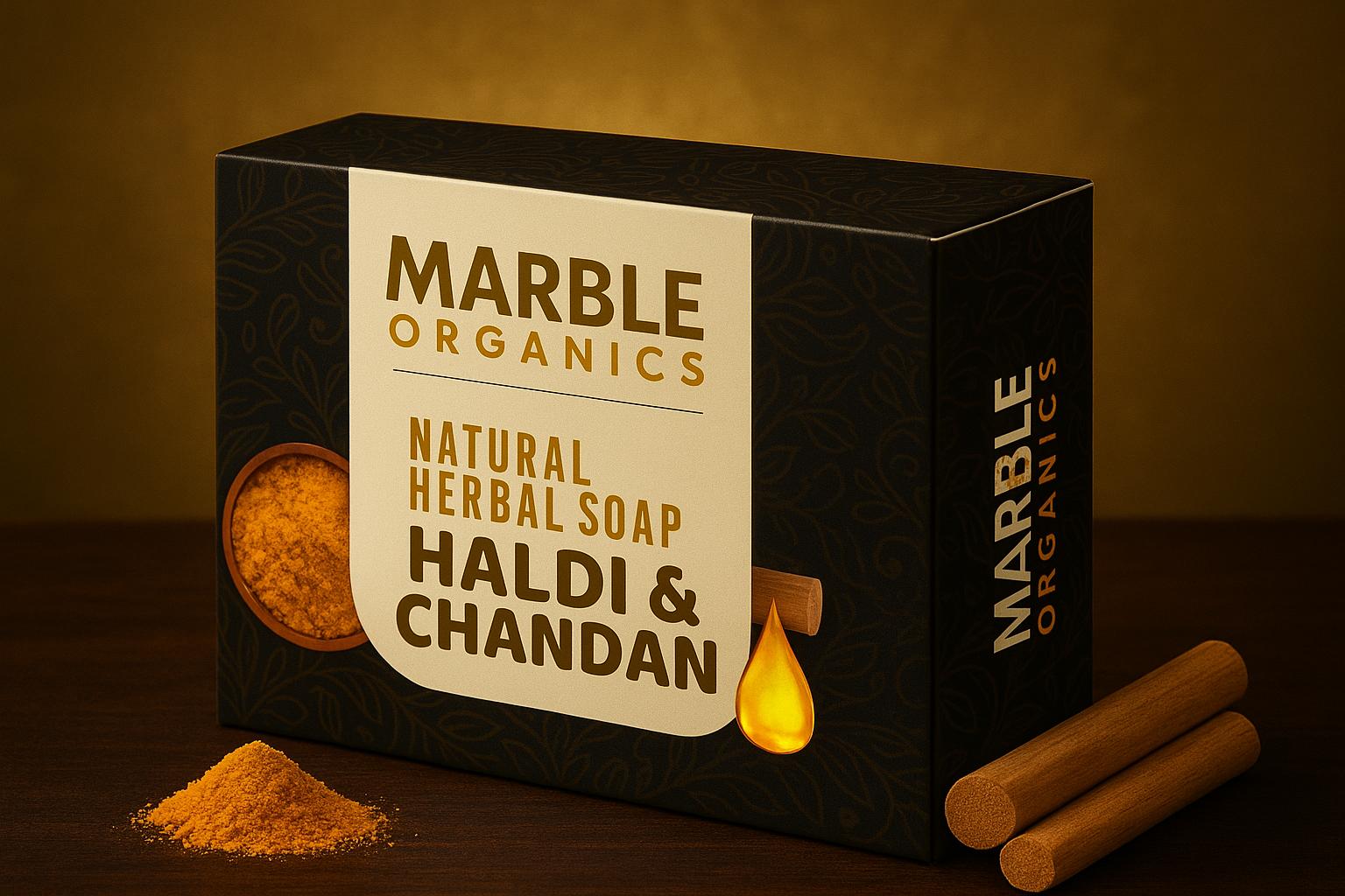 Maarble Organics-Herbal Soap (Haldi & Chandan)
