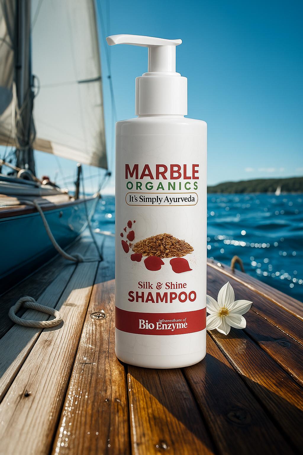 Maarble Organics- Silk & Shine Shampoo (Rose)