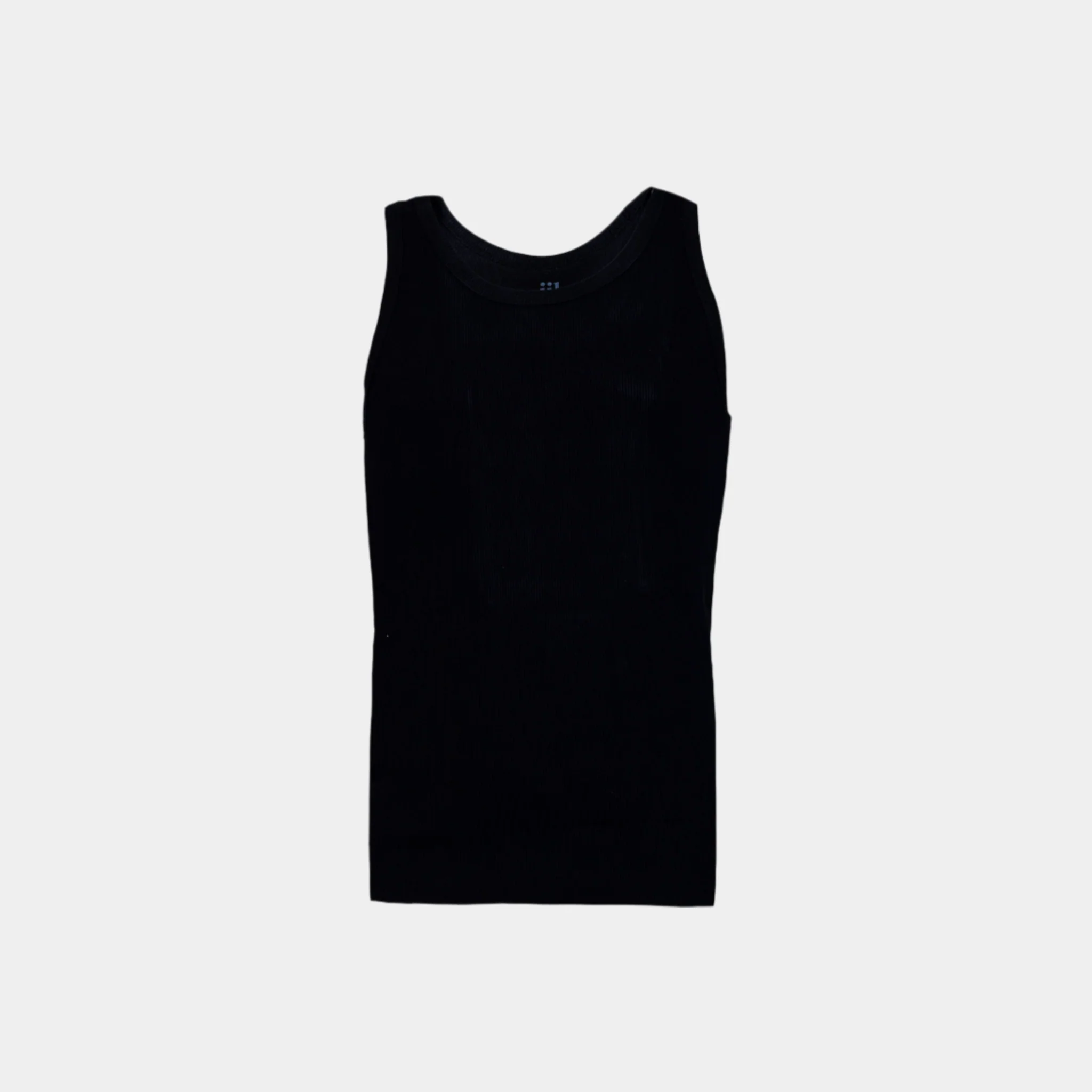 Men TANK TOP, Black, Cotton
