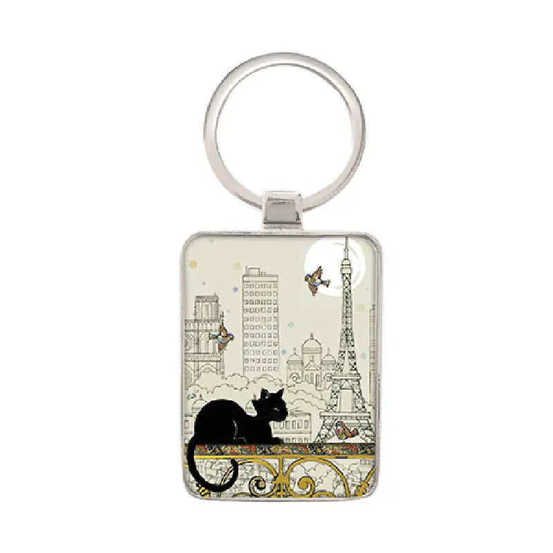 Porte-clé Le chat et l'oiseau