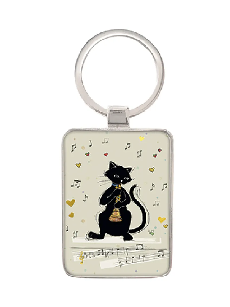 Porte-clé Chat Trompettiste