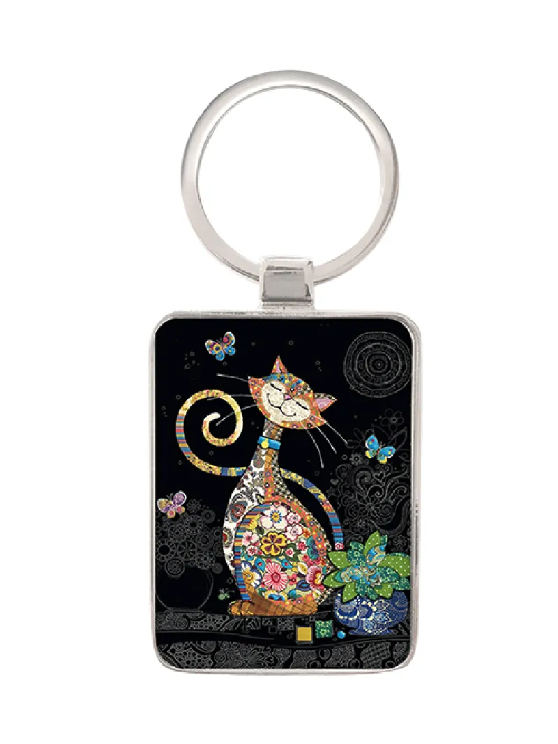 Porte-clé Chat Papillon
