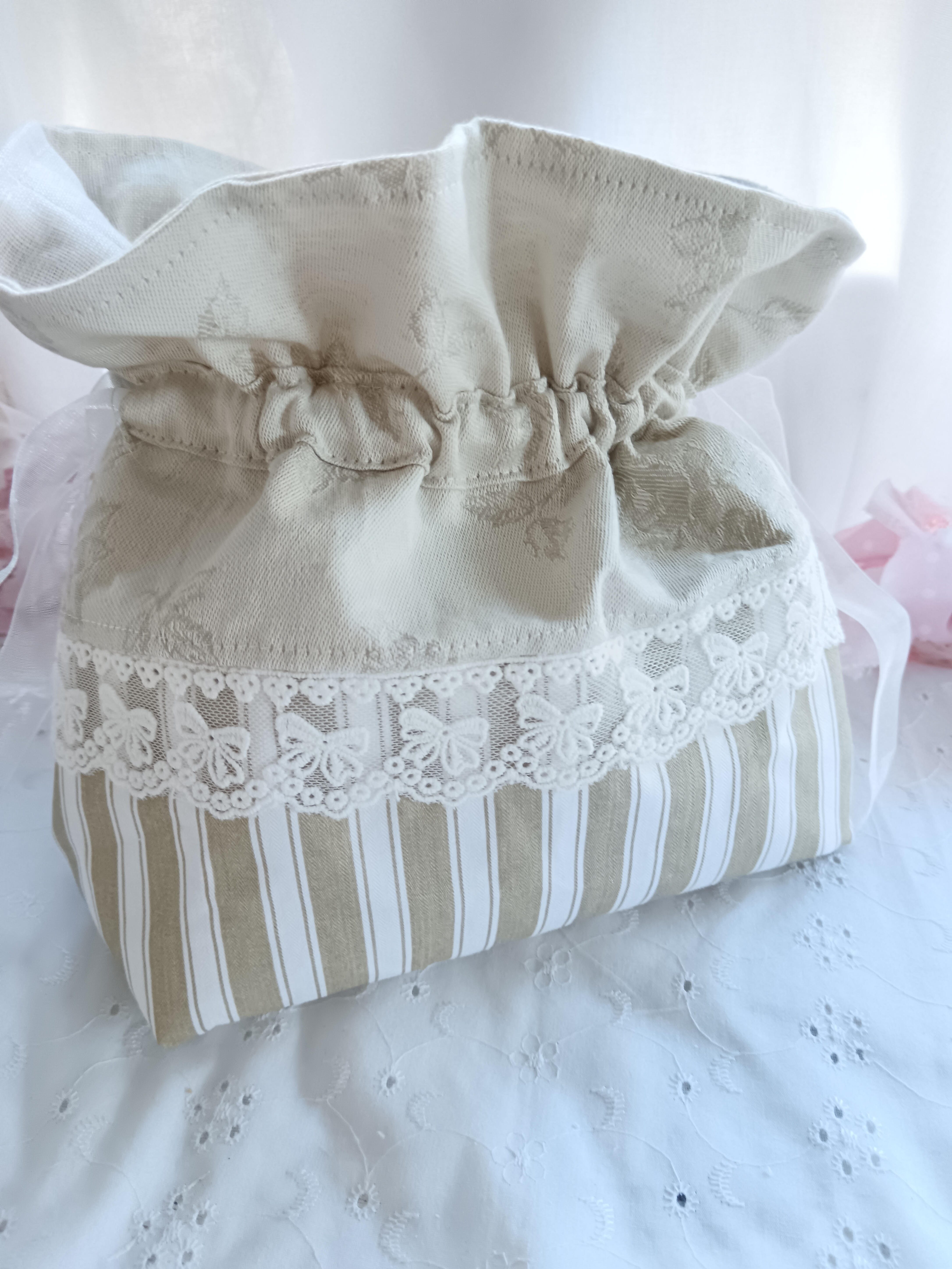 Pochon fait-maison en coton