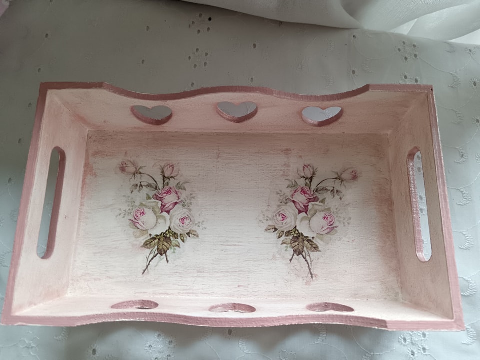 Plateau rectangulaire coeur