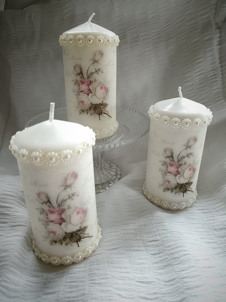Bougie décorative en cire