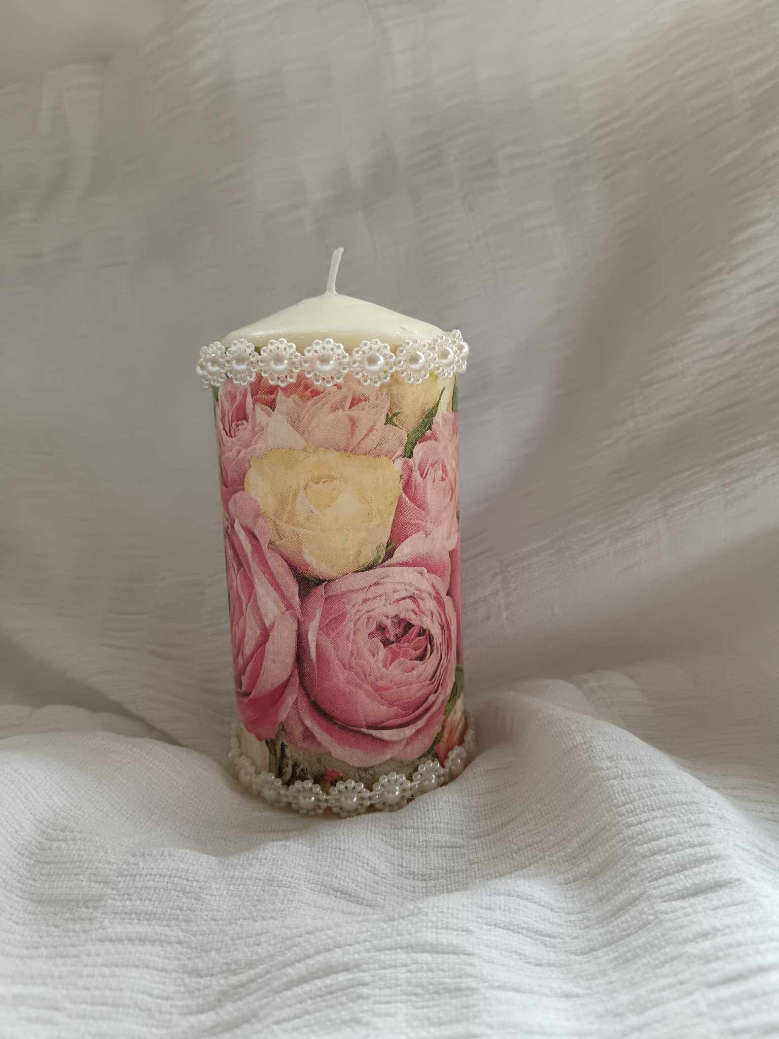 Bougie décorative en cire