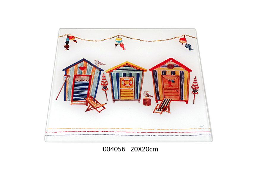 Dessous de plat "Cabine de plage -Bicoque"