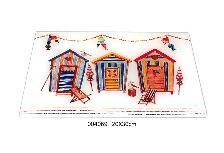 Planche à découper "Cabine de plage - Bicoque"