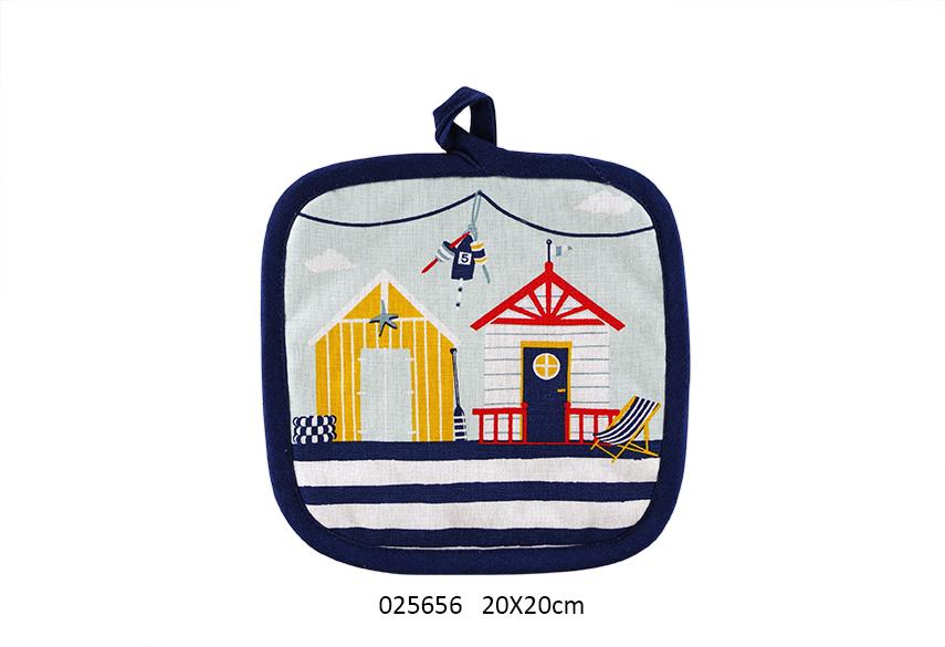 Manique de cuisine "Cabines de plage Marinière"