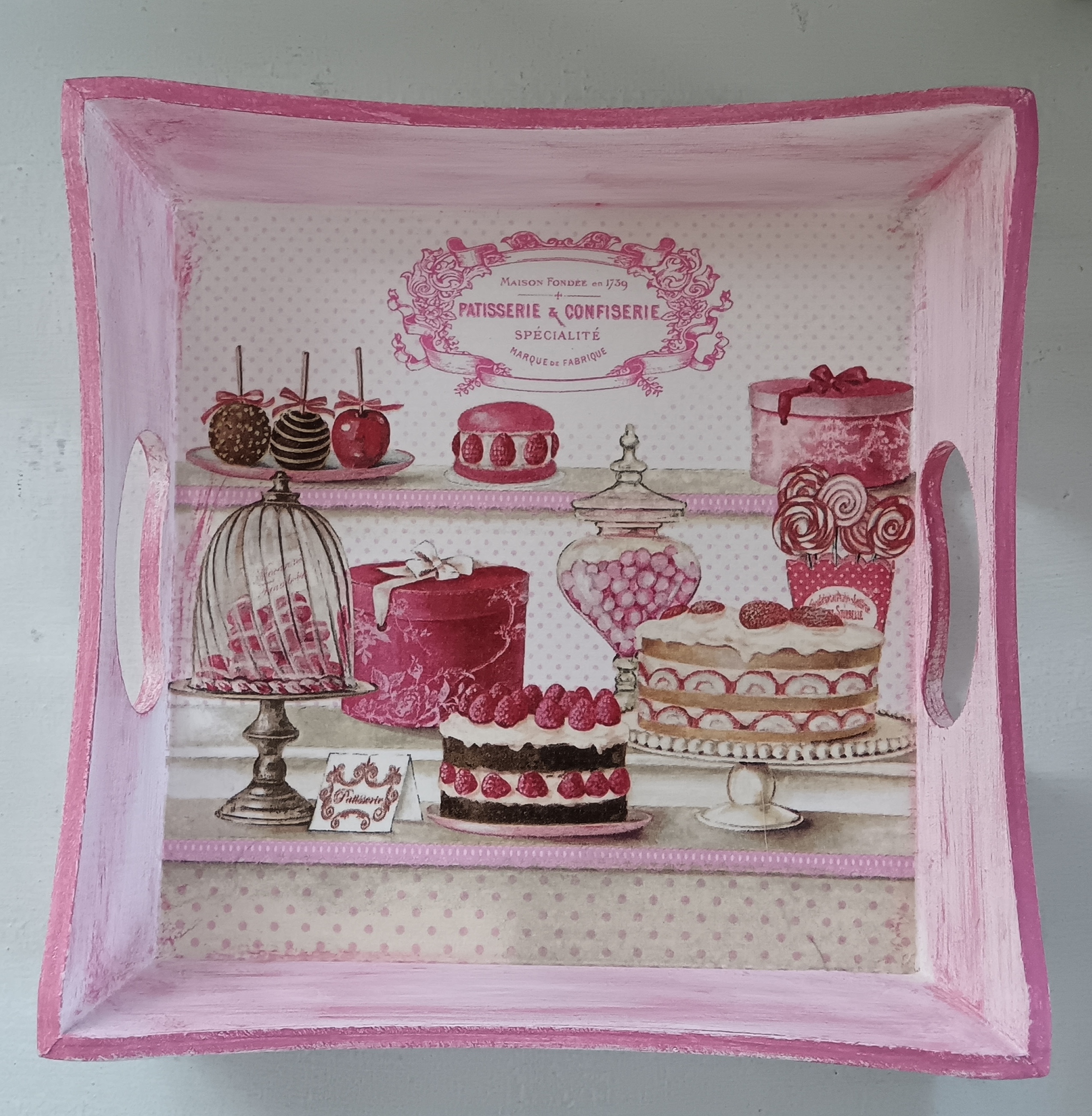 Plateau modèle "Pâtisseries et Confiseries" 