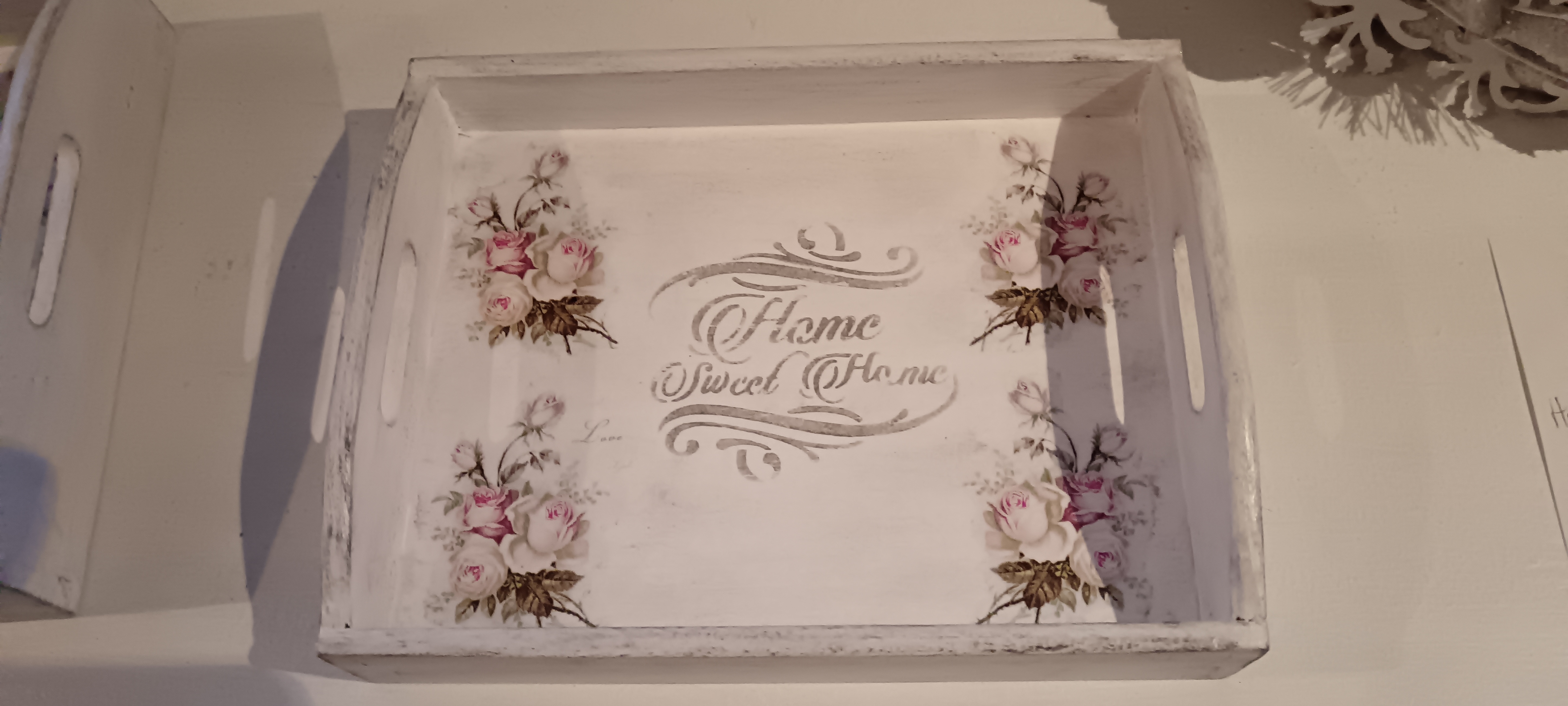 Plateau décoratif "Home Sweet Home" 