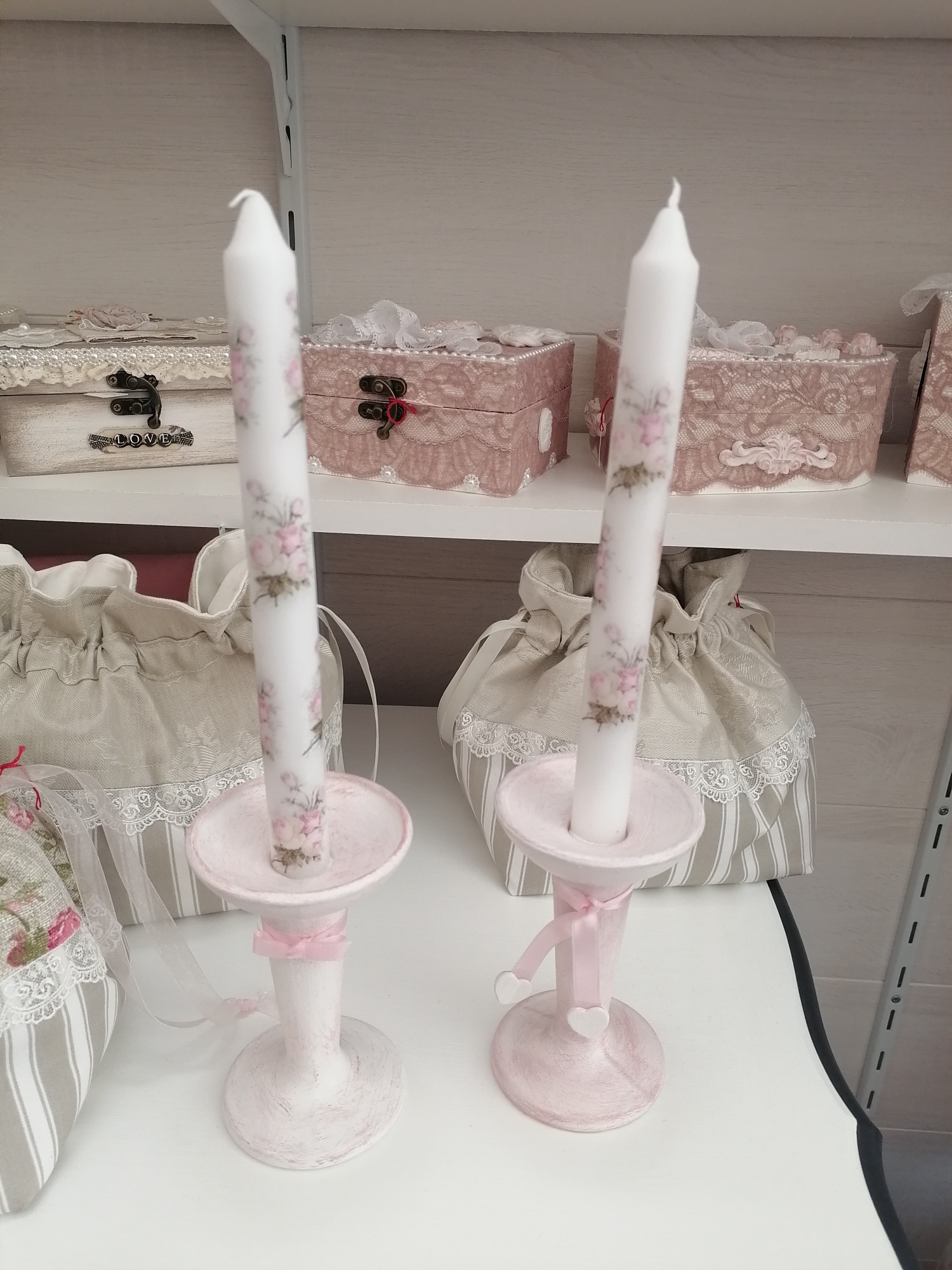 Bougies "Collection Bouquet de Roses Romantique"