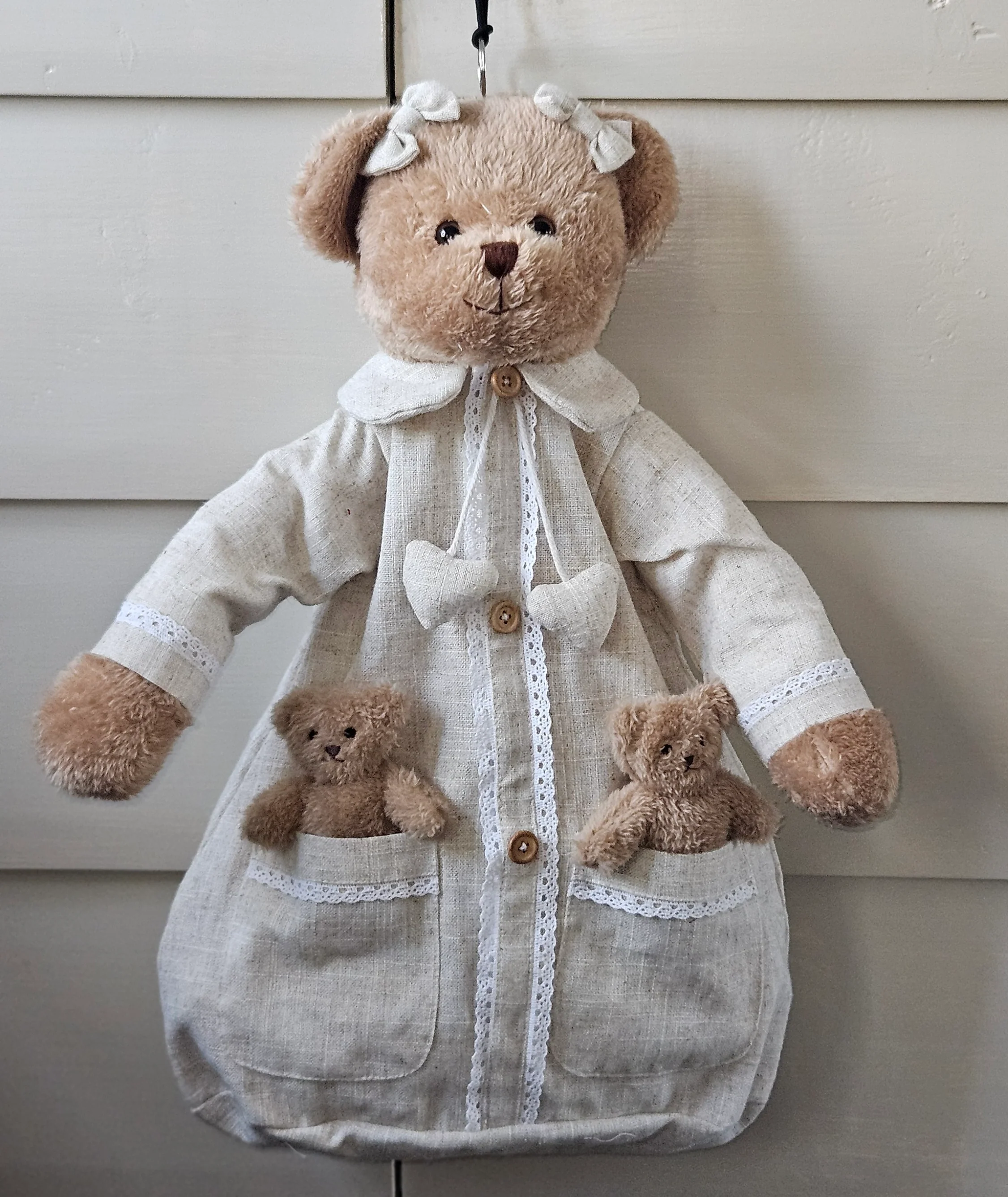 Porte-pyjama ours en peluche