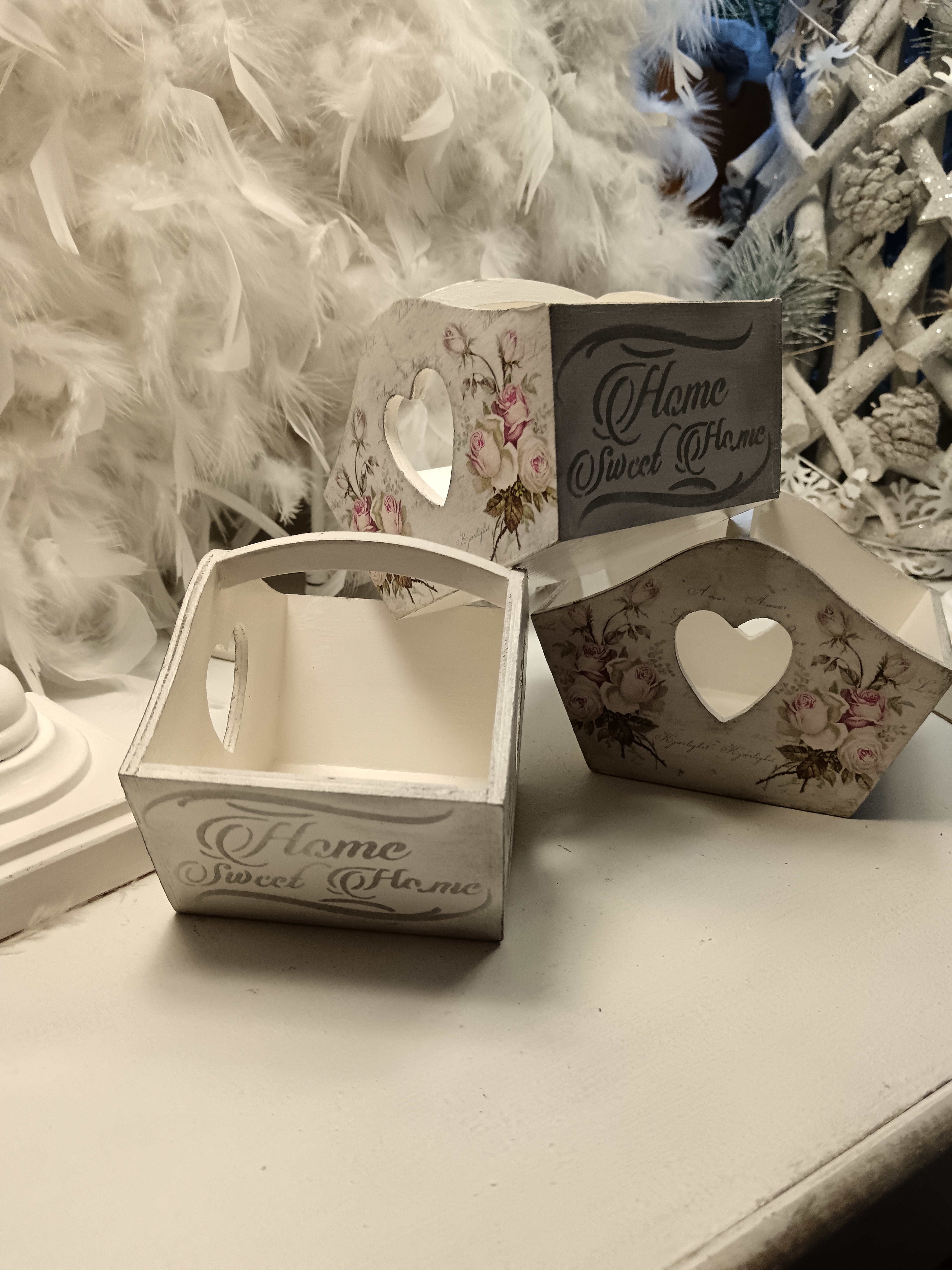 Panier anse découpe cœur 