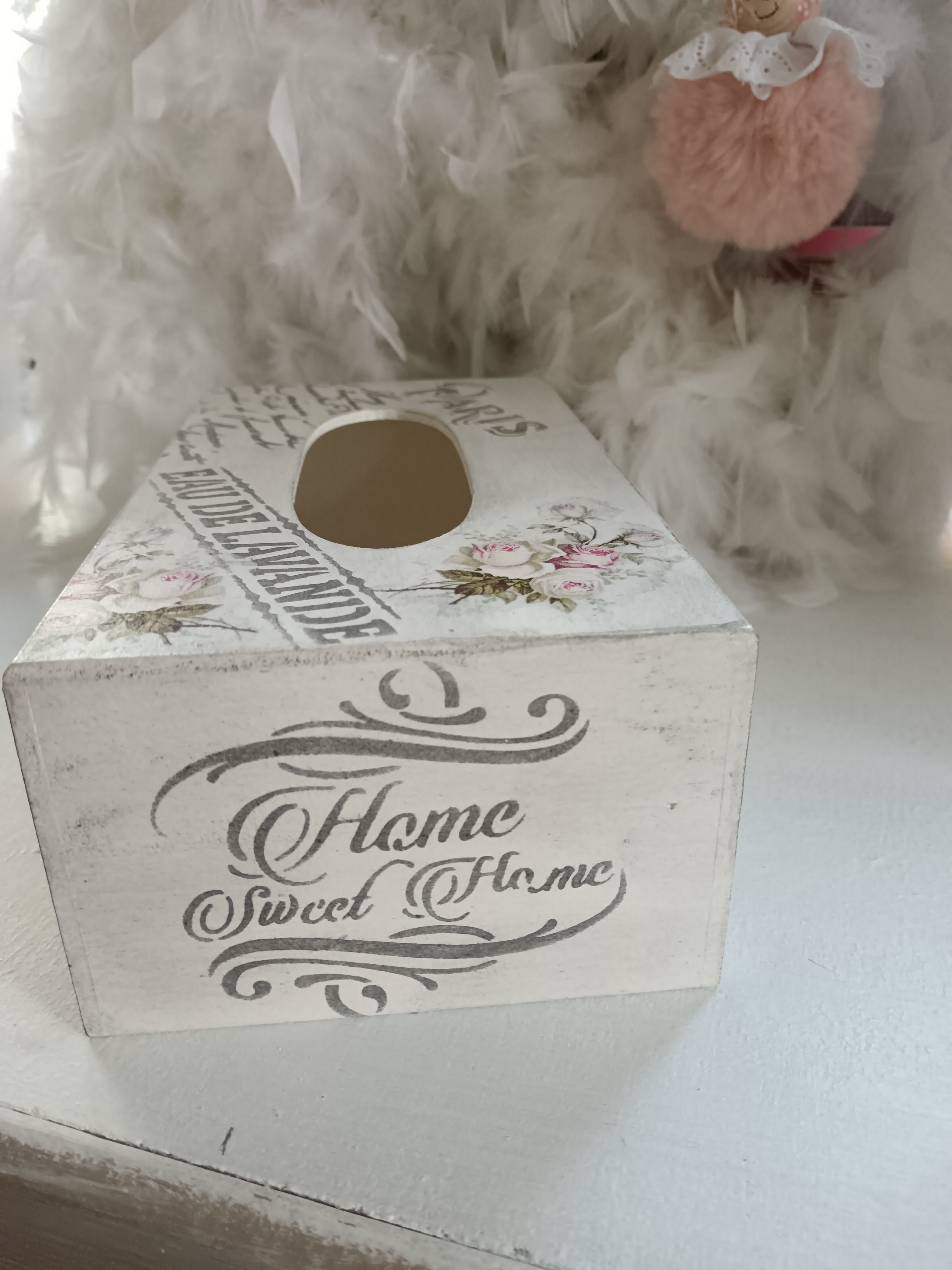 Coffret à mouchoirs shabby