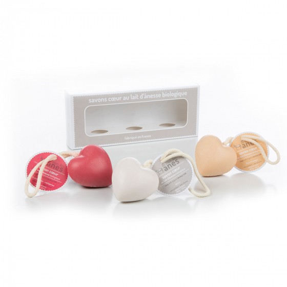 Coffret savons cœurs
