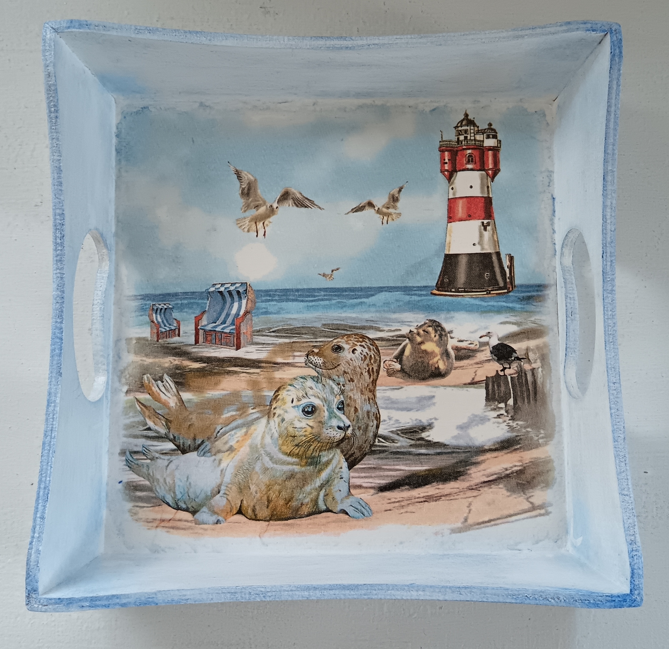 Plateau modèle "Phoques" 