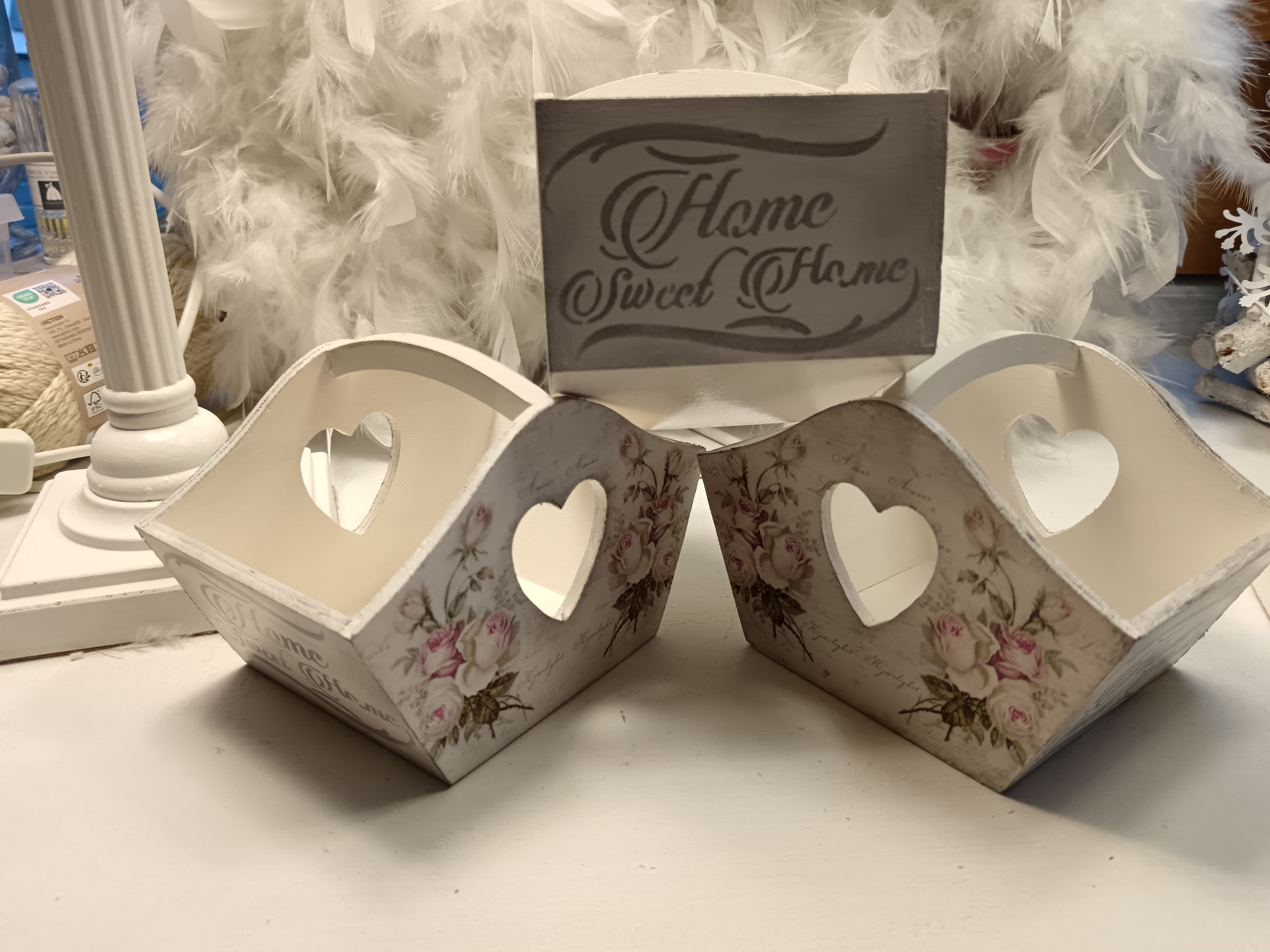 Panier anse découpe cœur 