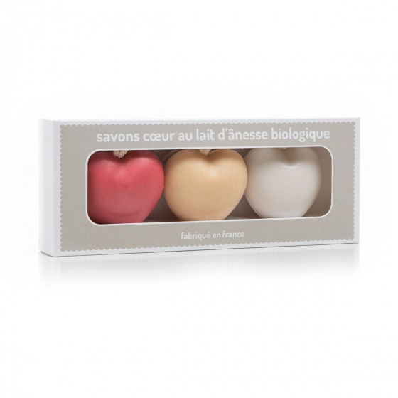 Coffret savons cœurs
