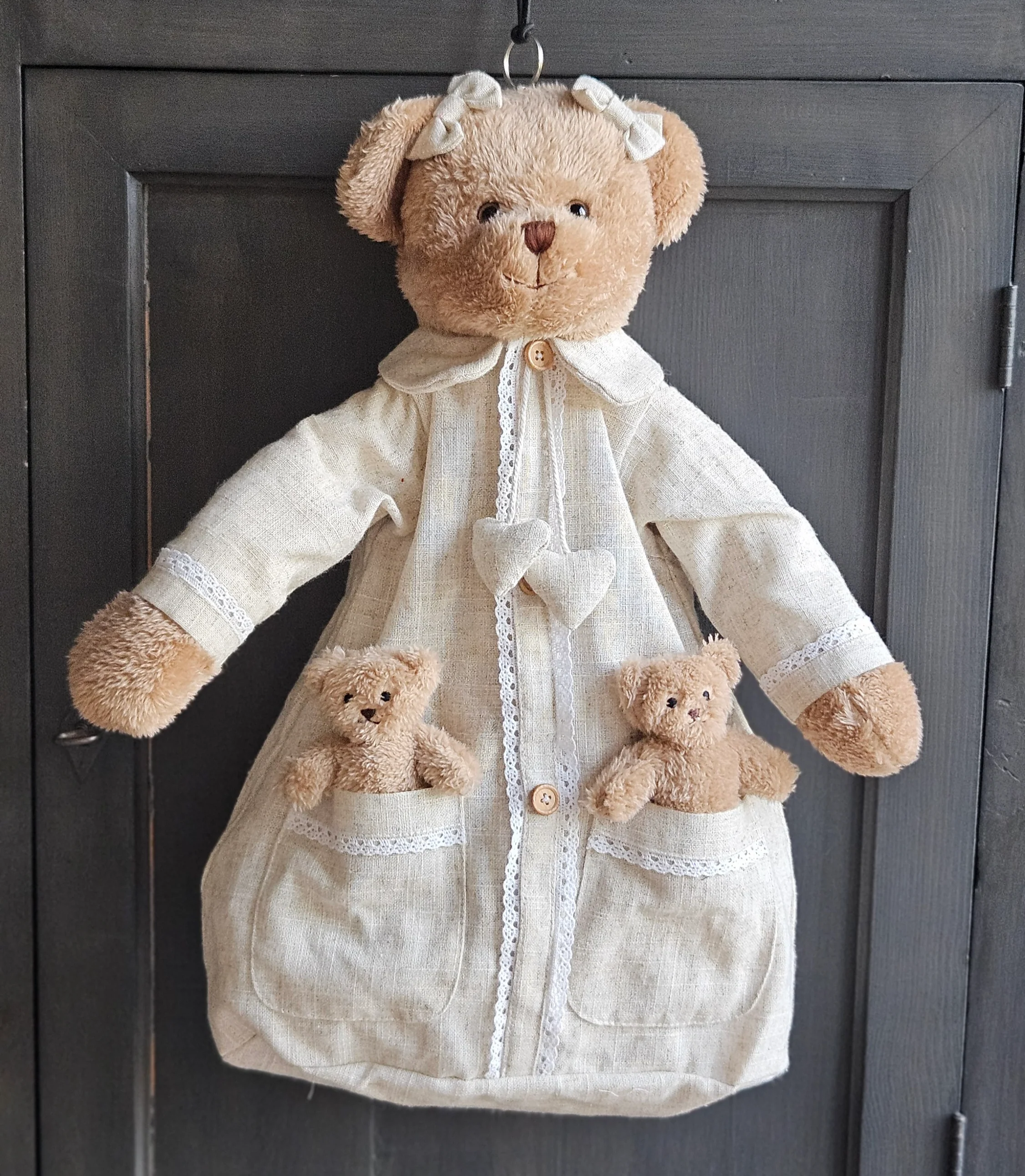 Porte-pyjama ours en peluche