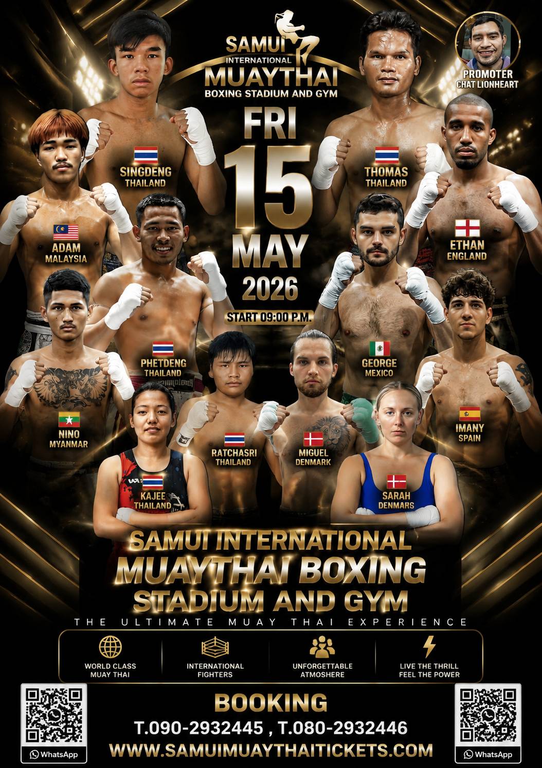 Muay Thai Match May 15, 2026 (Friday)