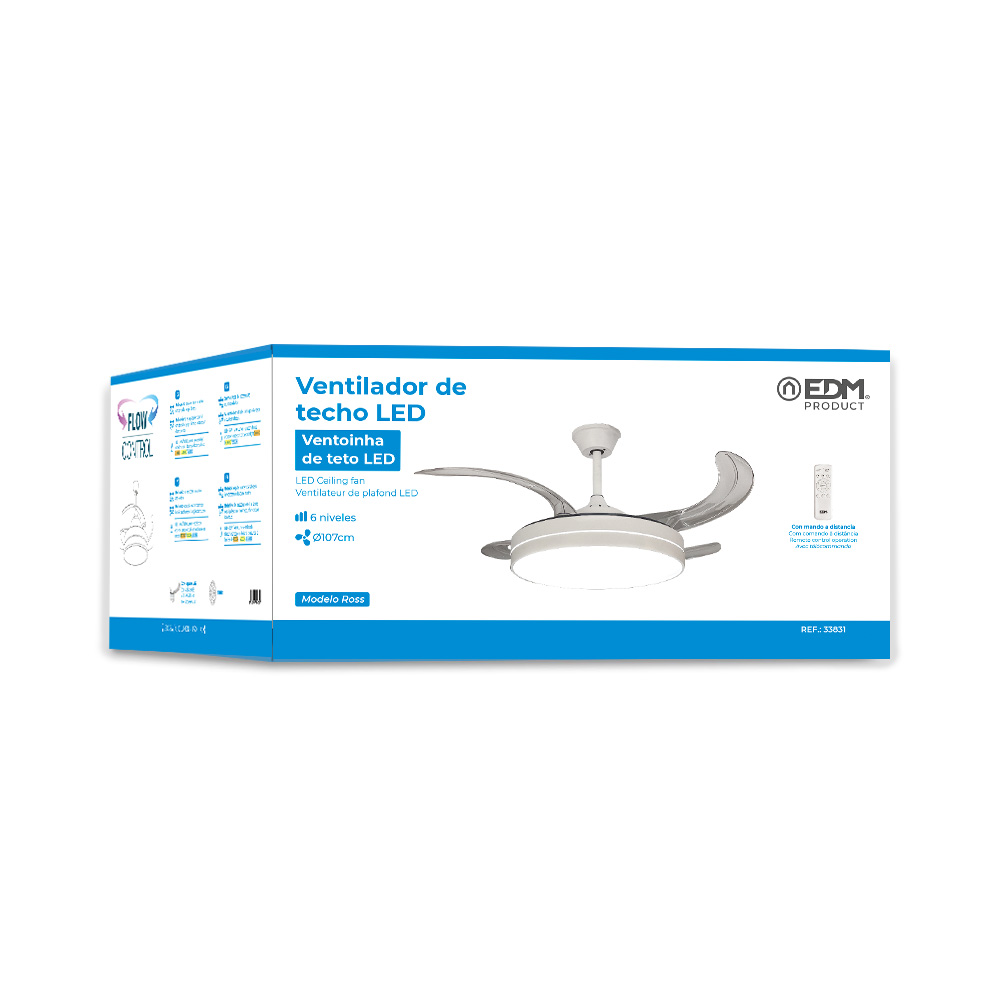 Ventilador de techo LED