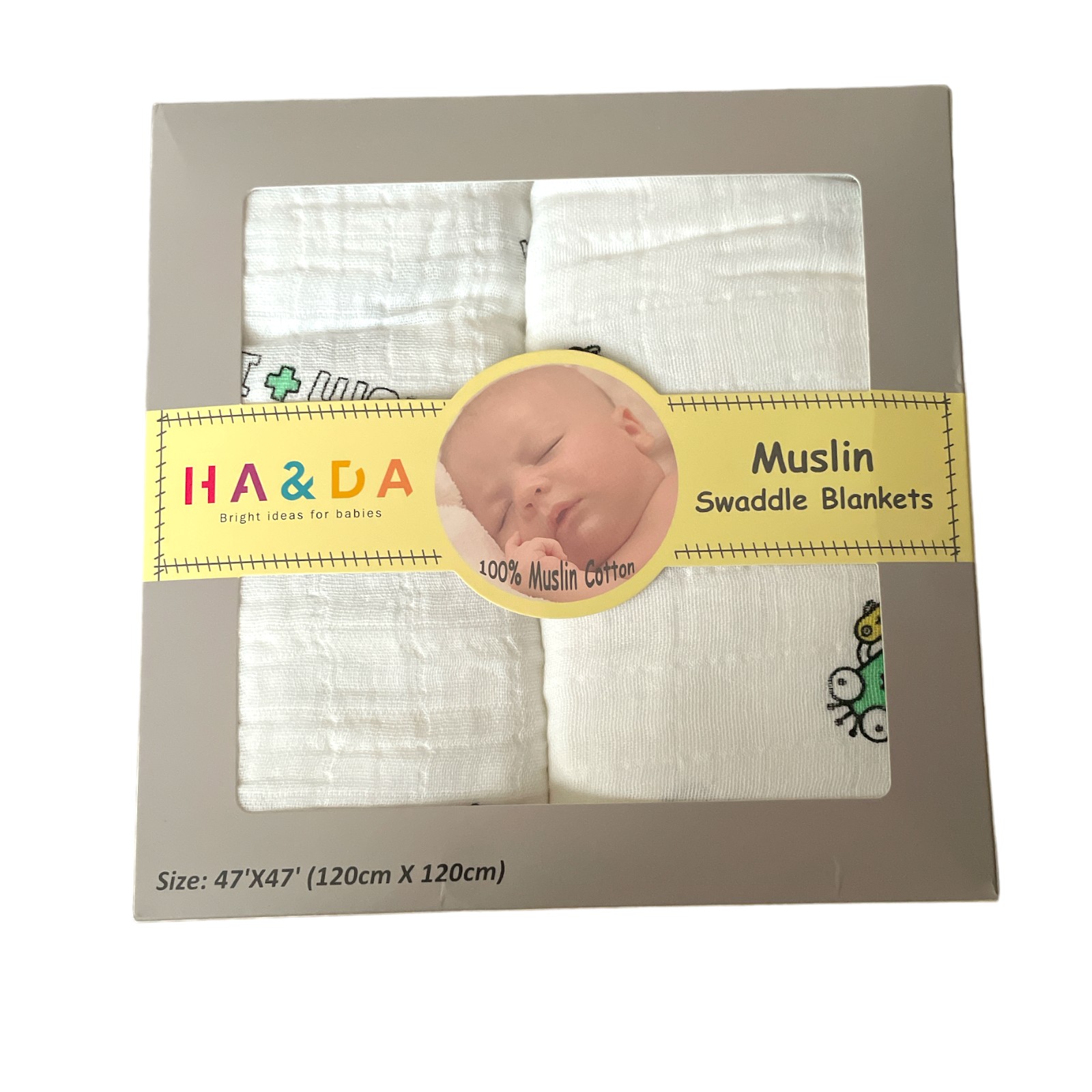 Baby Large Muslin Swaddle Cloth 