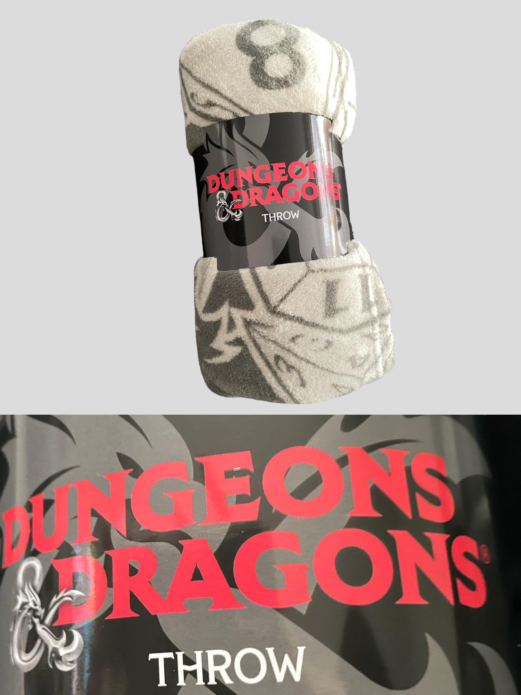 Dungeons & Dragons Dice Print  Throw Blanket For Sofa