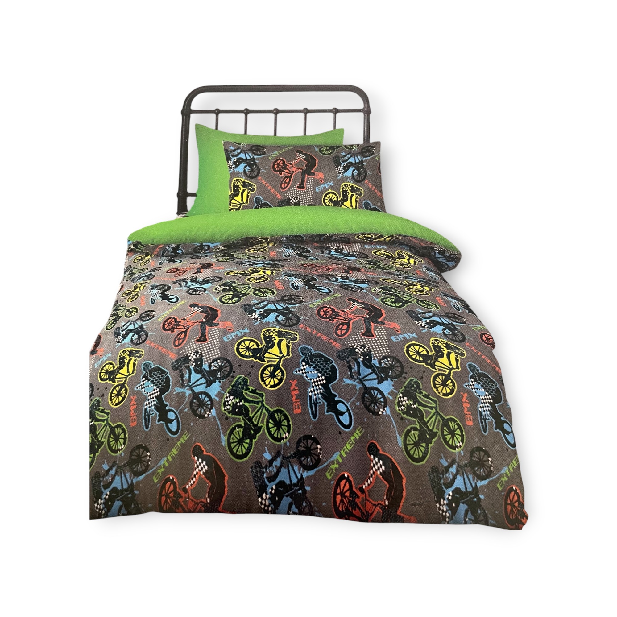 BMX Kids Duvet Set Matching Pillowcase 