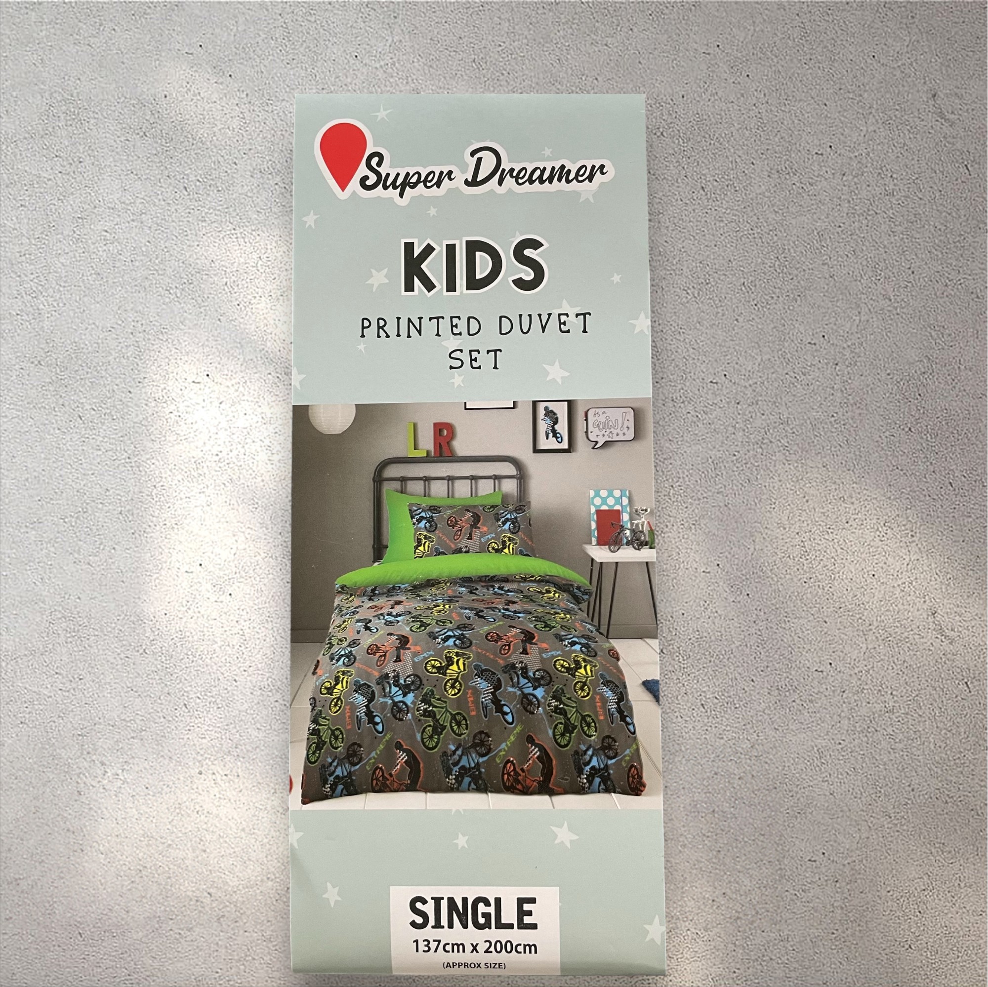 BMX Kids Duvet Set Matching Pillowcase 
