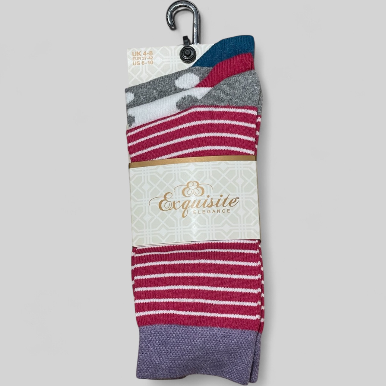 Exquisite Elegance Women’s Strips & Spots Socks