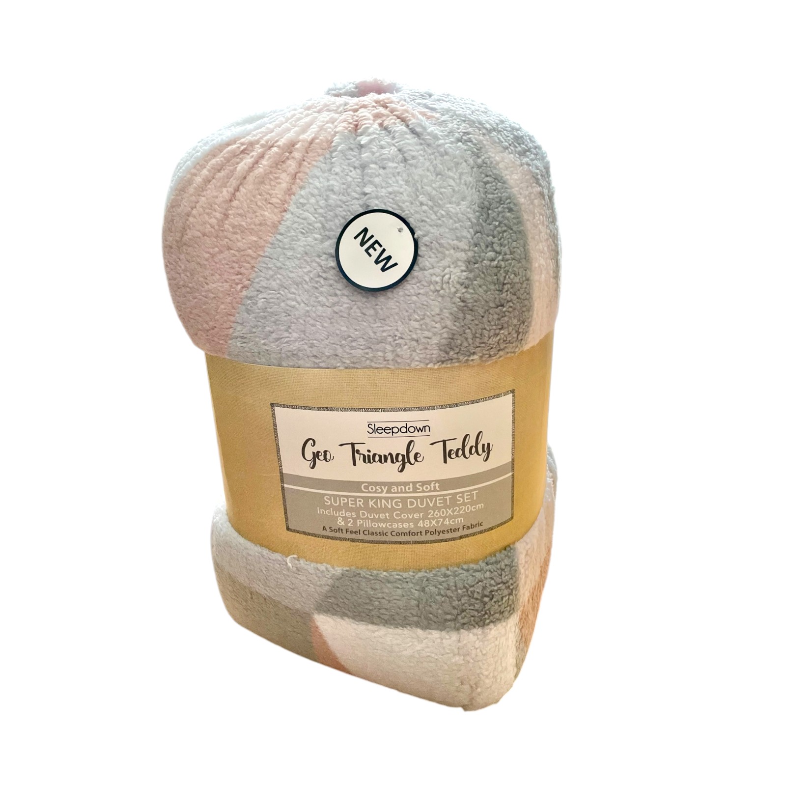 Geo Triangle Teddy Bed Set