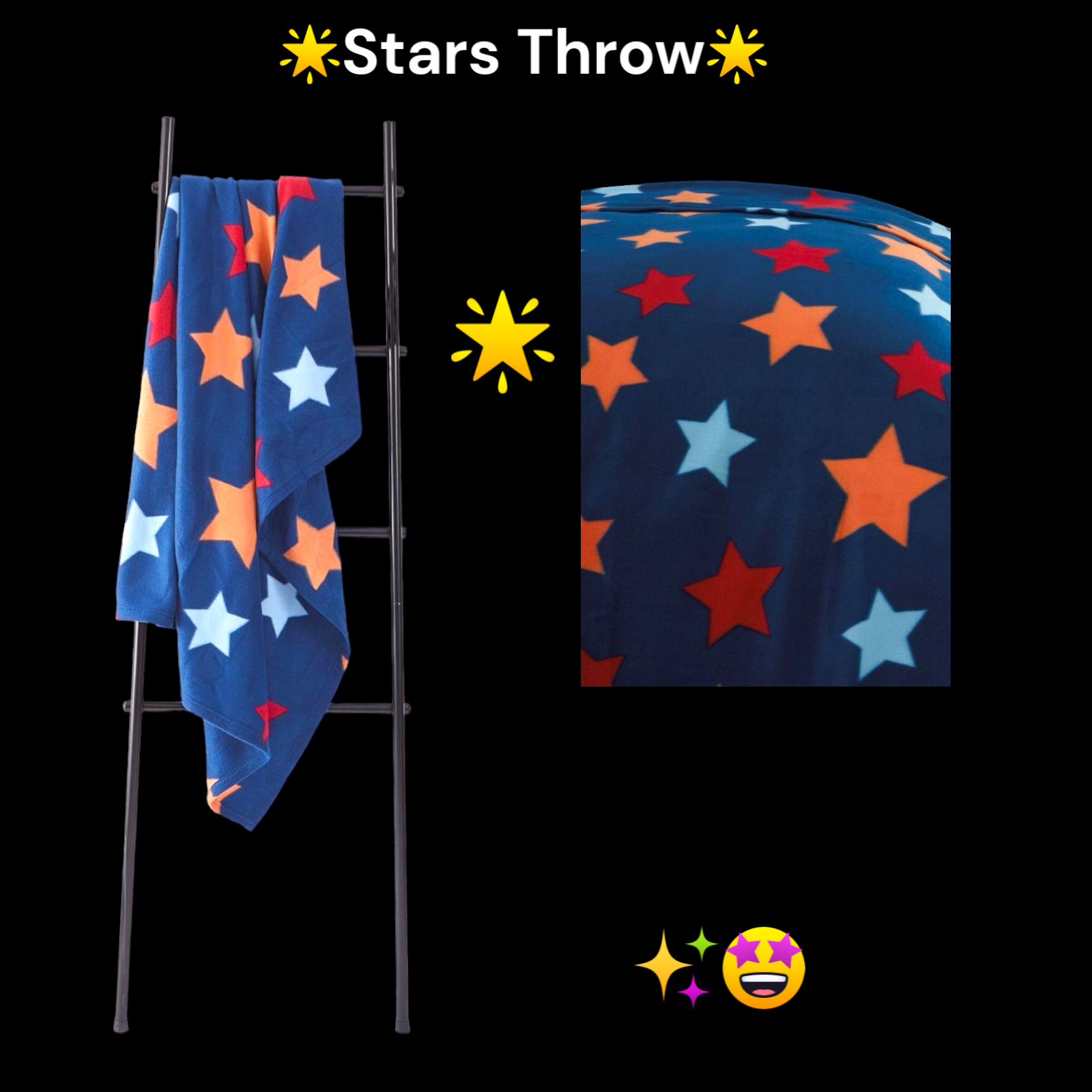 Stars Throw Blanket For Sofa