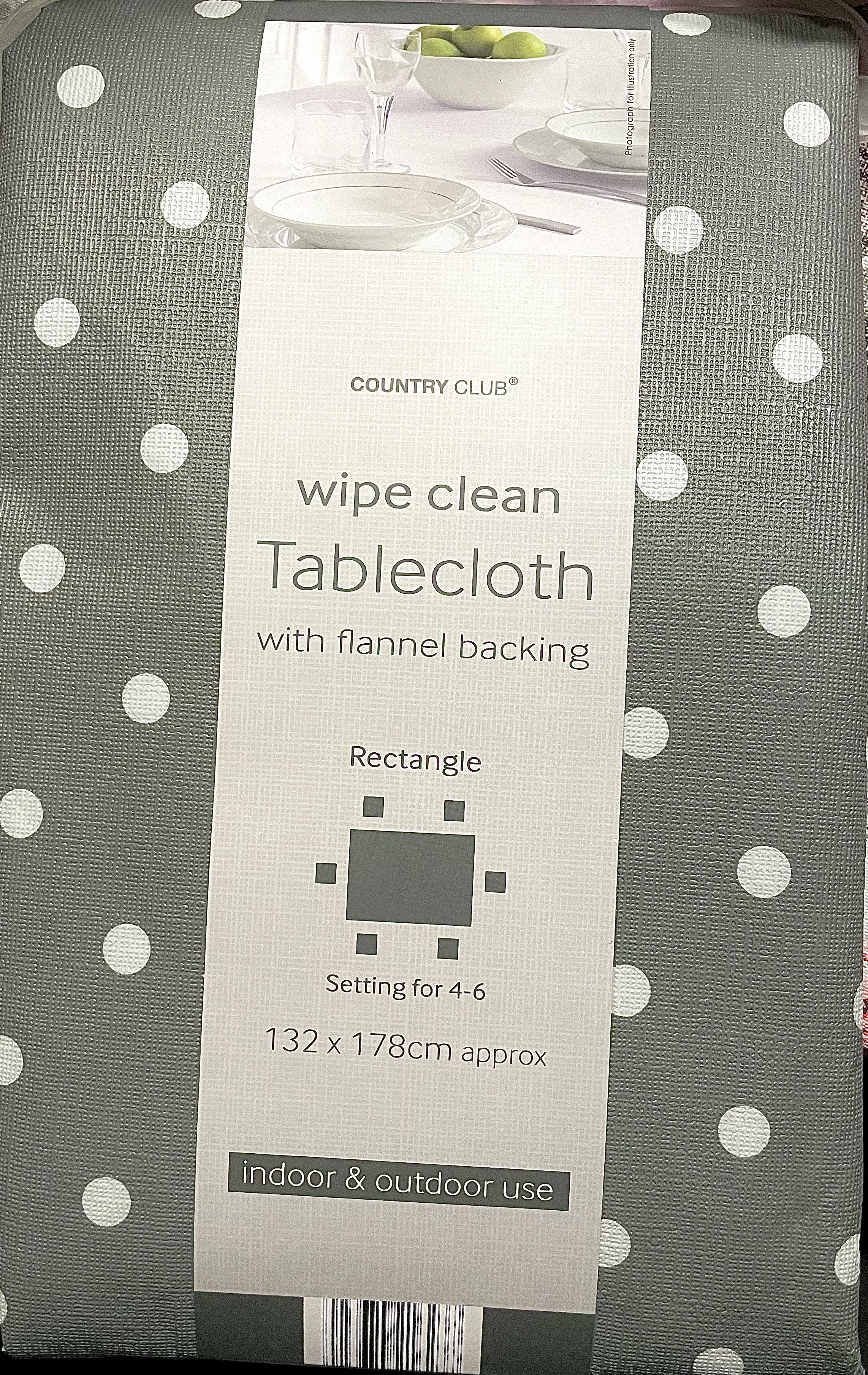 Polka Dots Wipe Clean Tablecloth