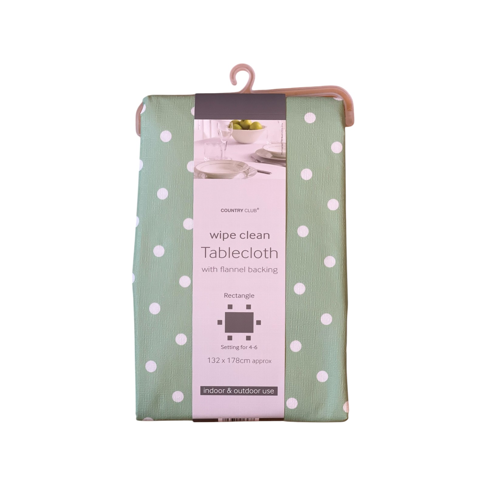 Polka Dots Wipe Clean Tablecloth