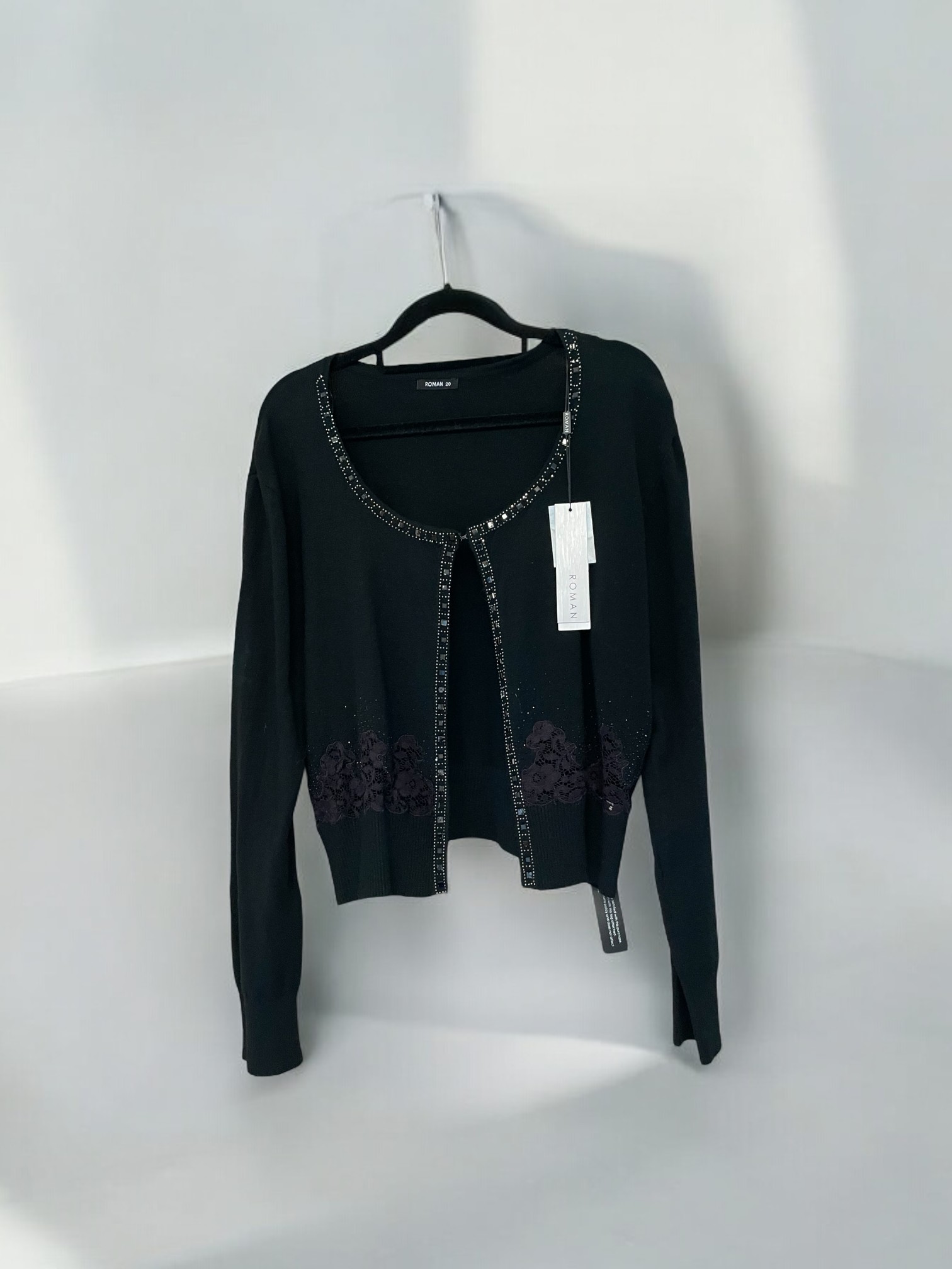 Black Cardigan Sweater