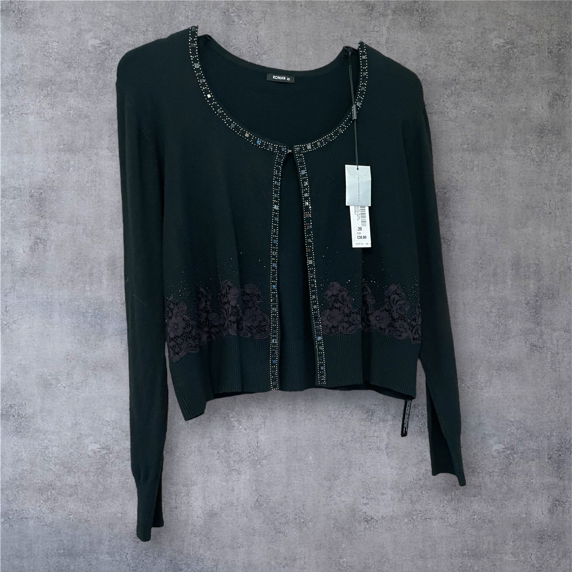Black Cardigan Sweater