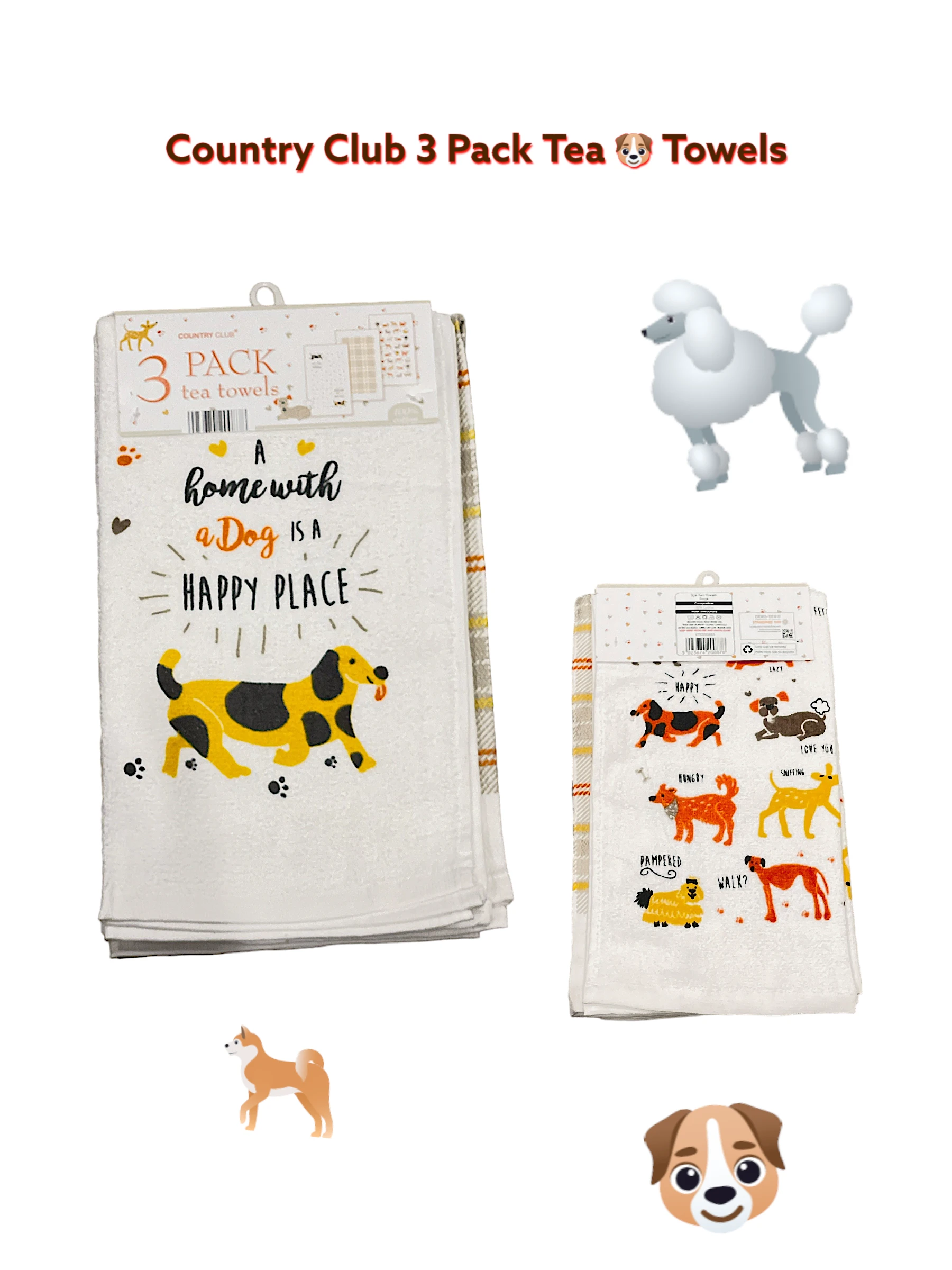 Country Club Kitchen Tea Towels 