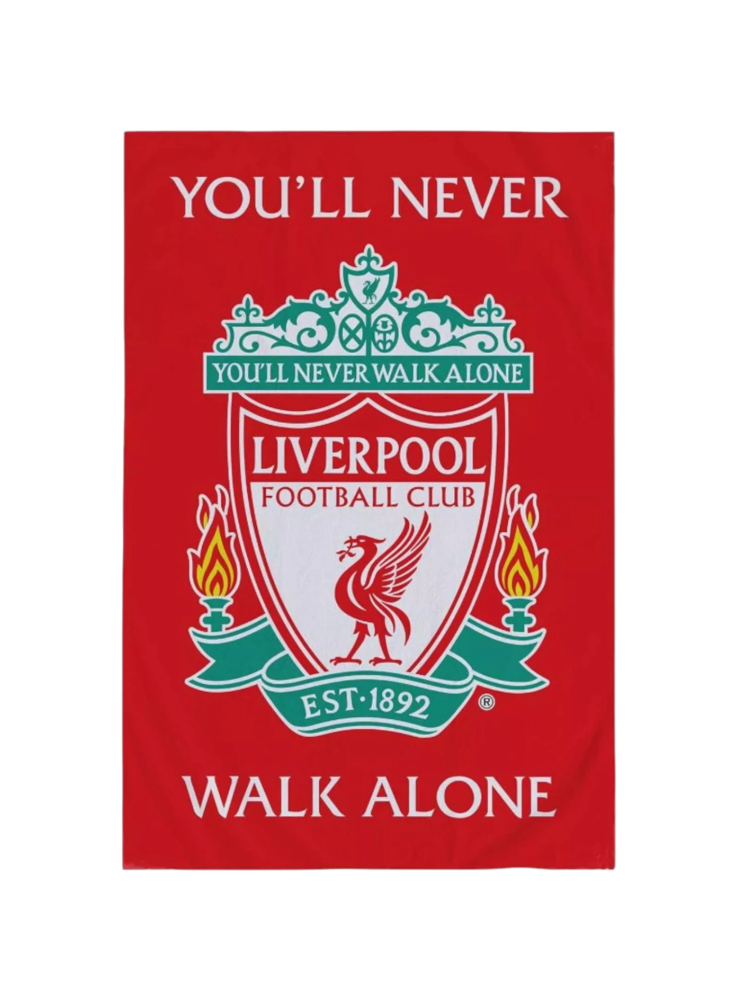 Liverpool FC Fleece Throw Blanket For Sofa YNWA