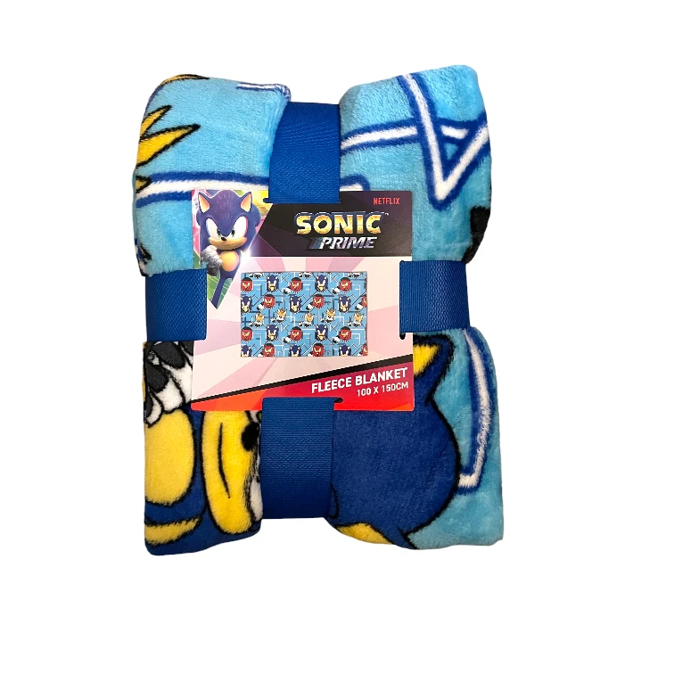 Sonic Prime Fleece Throw Blanket for Sofa