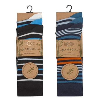 Men's Bamboo Striped Socks