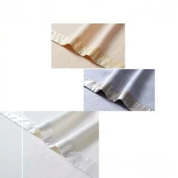 Classic Satin Elegance Fleece Throw Blanket For Sofa