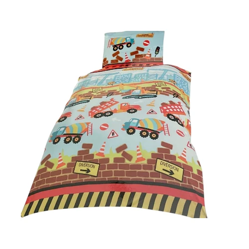 Kids' Construction Bedding Set
