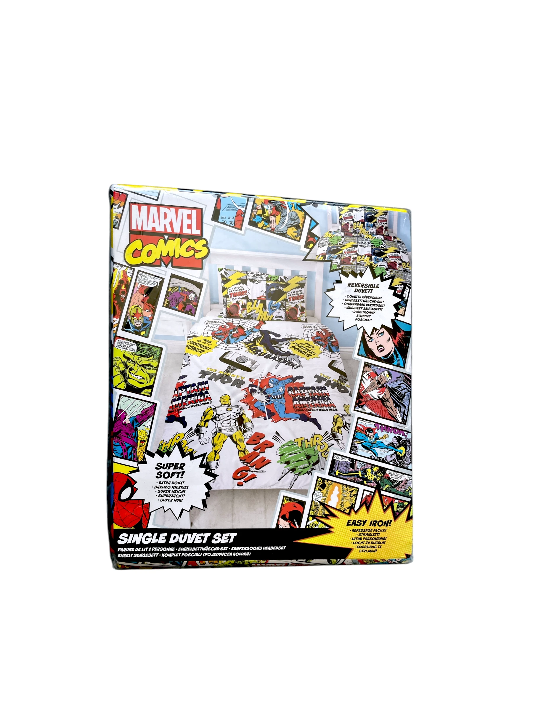 Marvel Comics Single Duvet Set